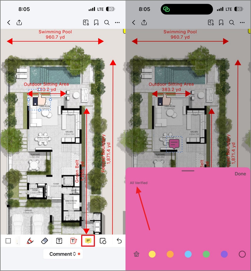 add notes to leave comments on app