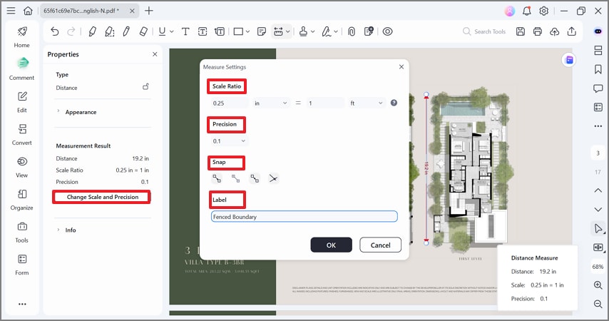 adjust measurement settings for readability