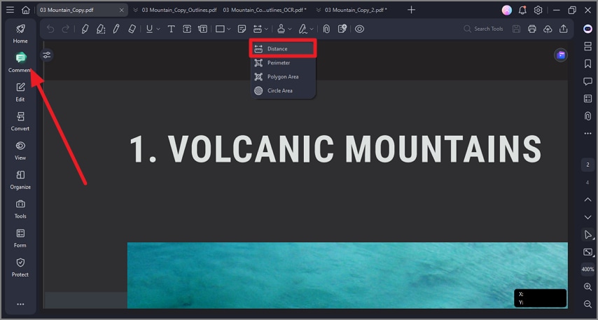 acquire comments after opening document