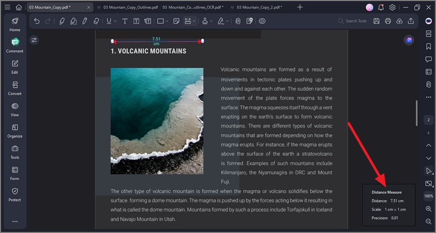 preview results in the interface