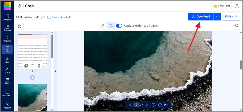 download cropped file smallpdf