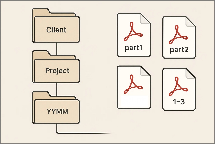 press maintaining output hygiene of files