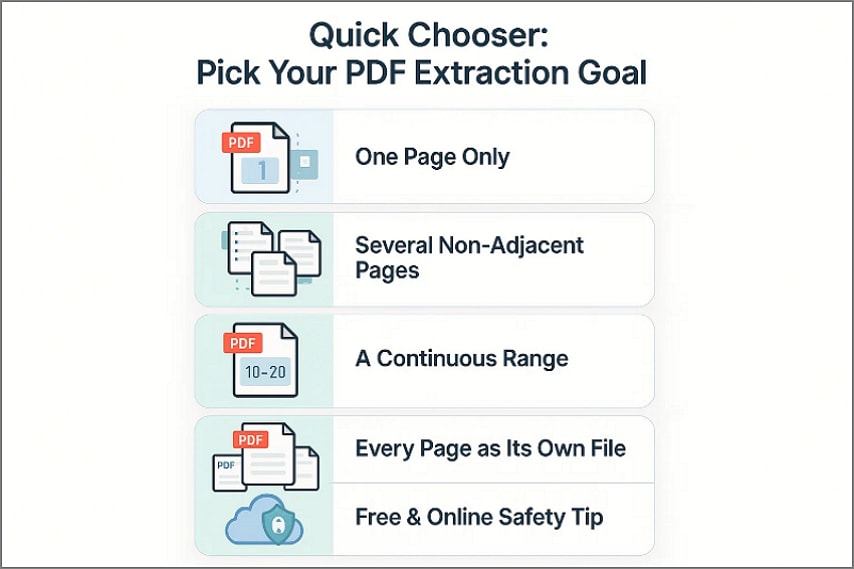 quickly pick your goal