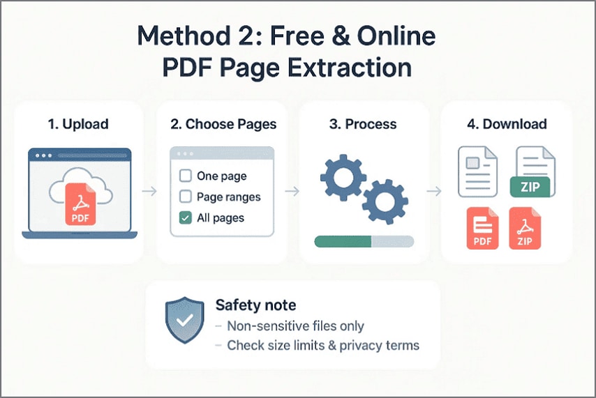 online tool for page extraction