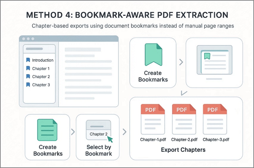 bookmark aware pdf extraction