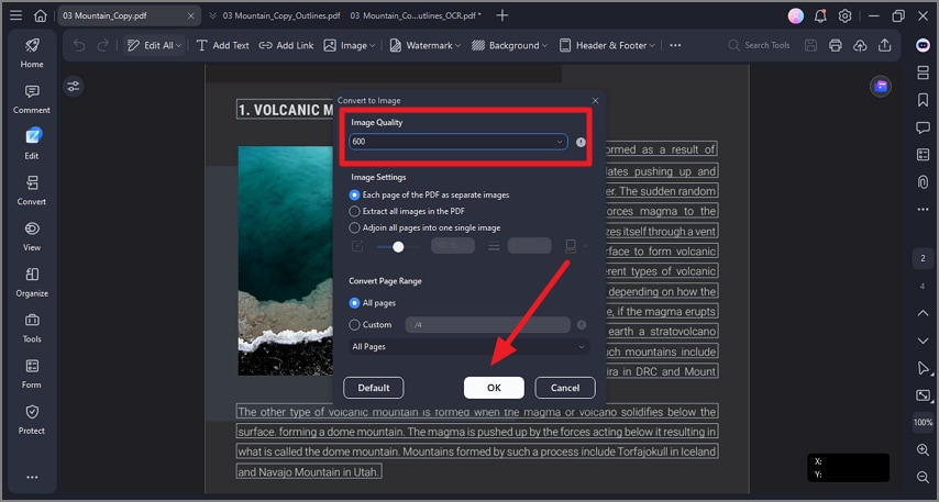 choose high image resolution