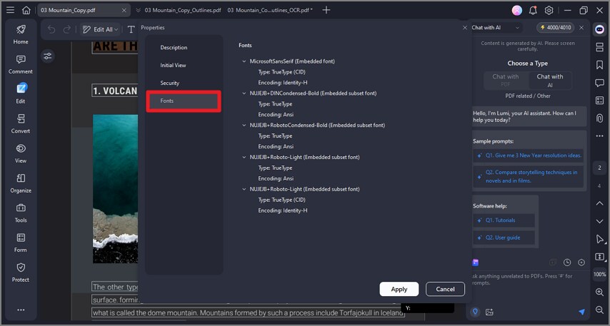 make file font reliable