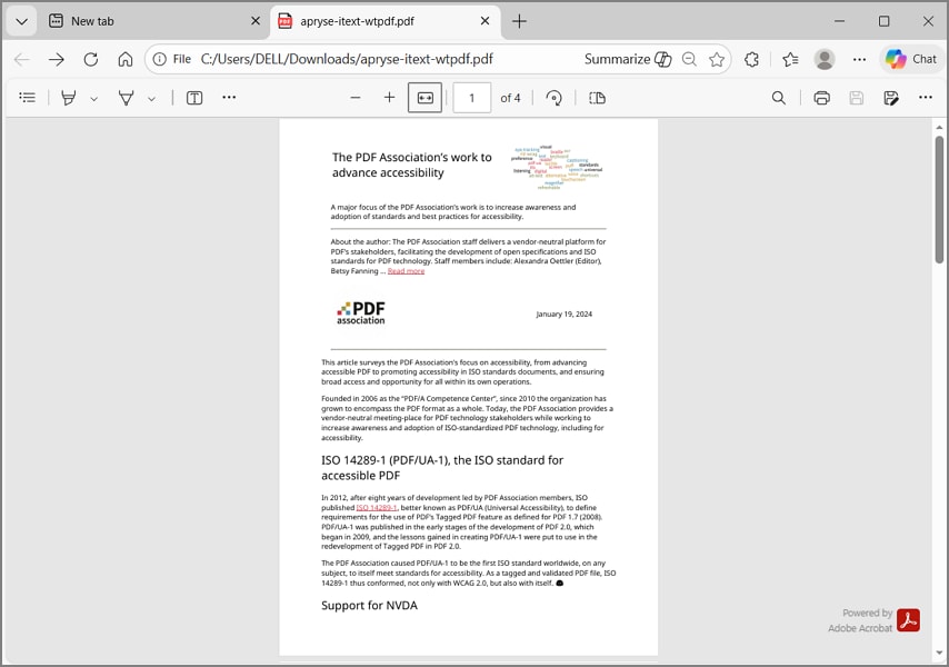 pdf reflow microsoft edge