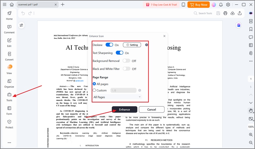 enhance scan pdf file pdfelement