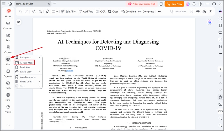 verify reading pdf heading paragraphs properly