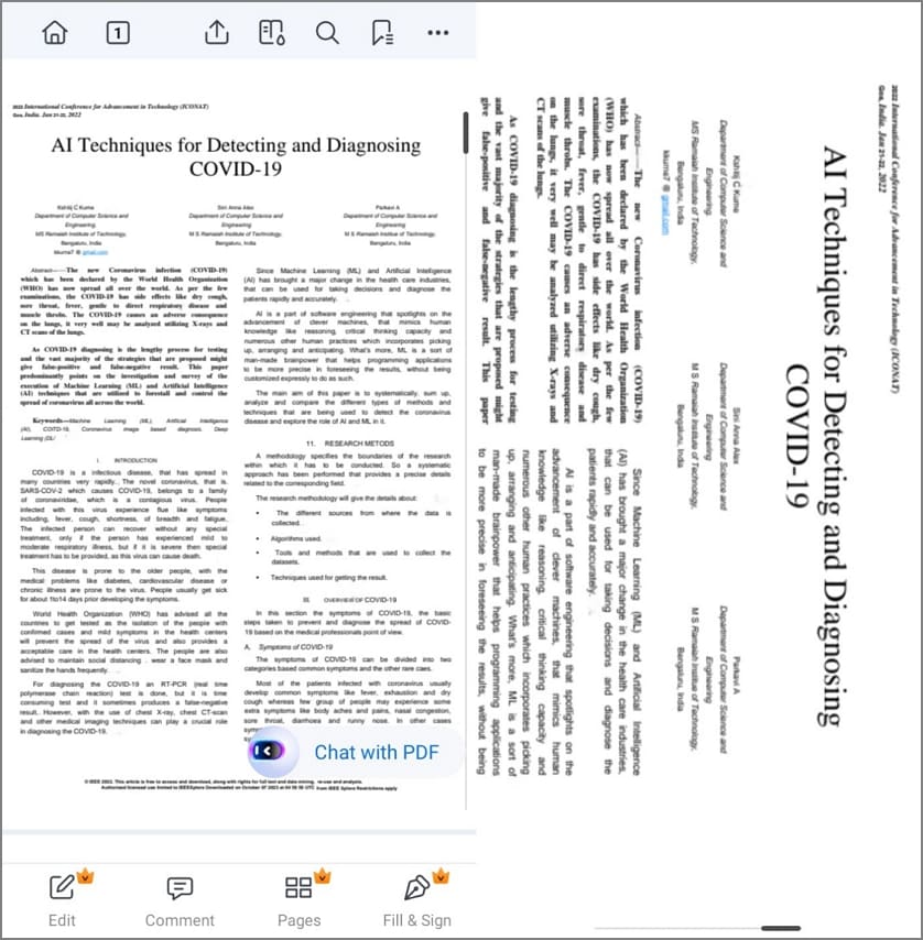 check mobile viewing pdf different orientations