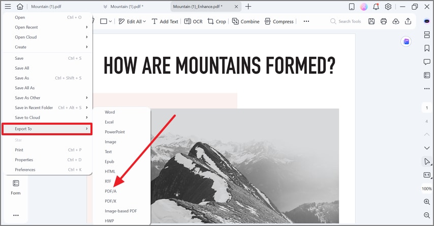 review and export as pdf