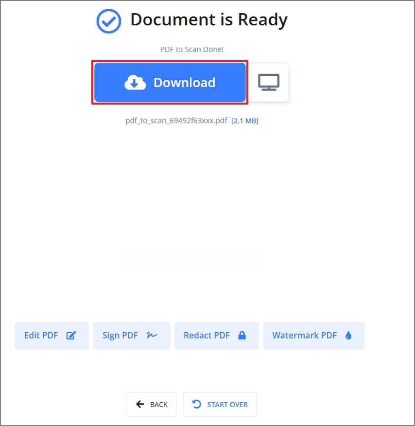 download scanned pdf