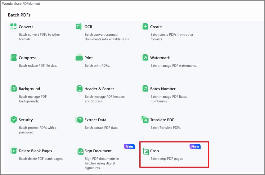 click crop for bulk files