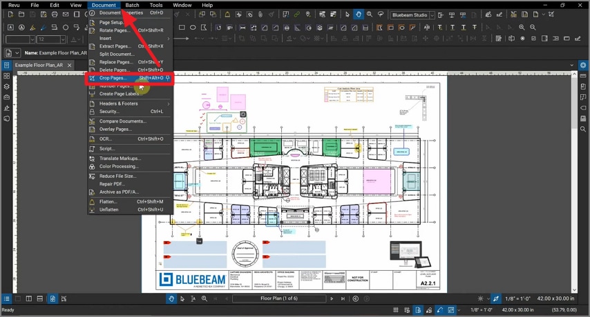 access documents press crop pages