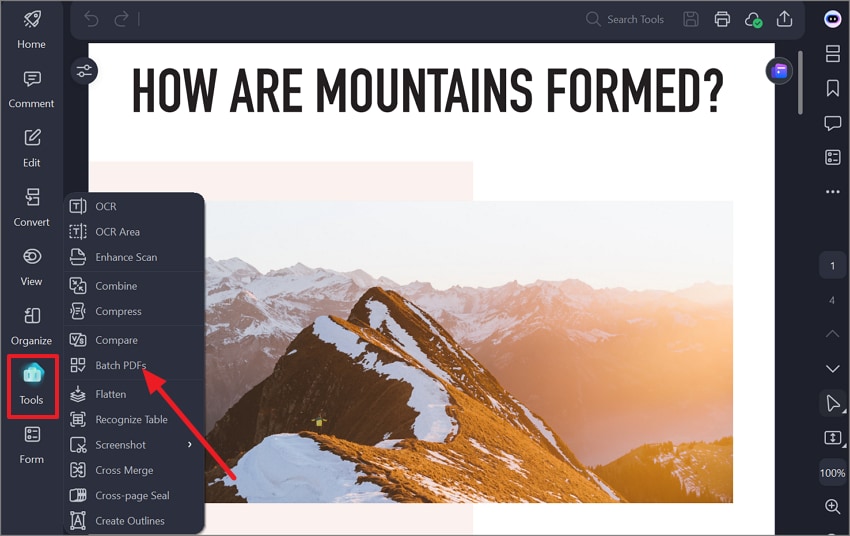 choose batch pdfs from list