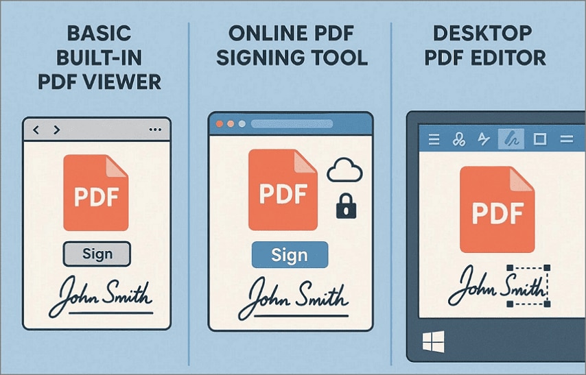 other options for pdf signature