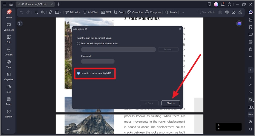 create digital id for signature