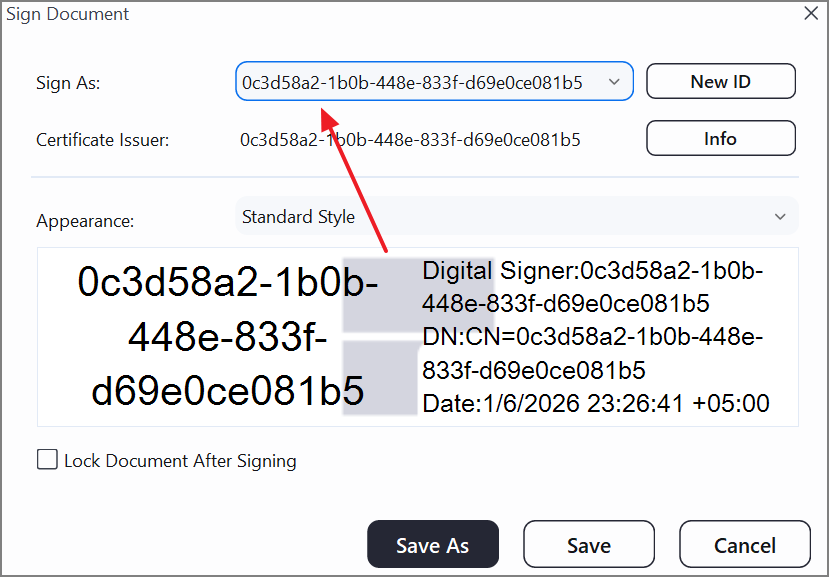 create self signed digital id