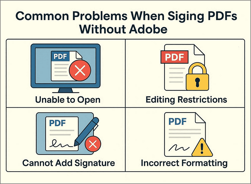 common mistakes and fixes for signing files