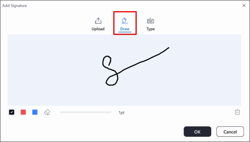 draw your signature with pdfelement