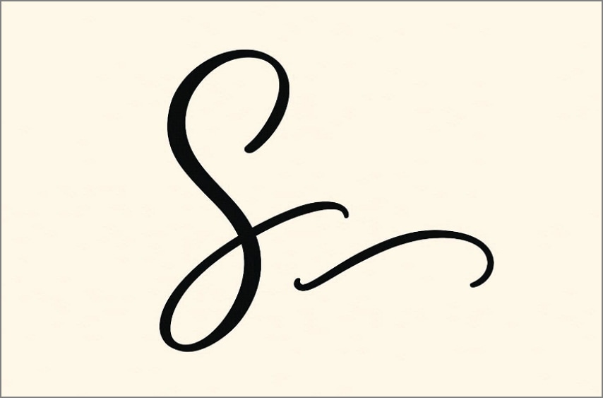 draw extended looped signature