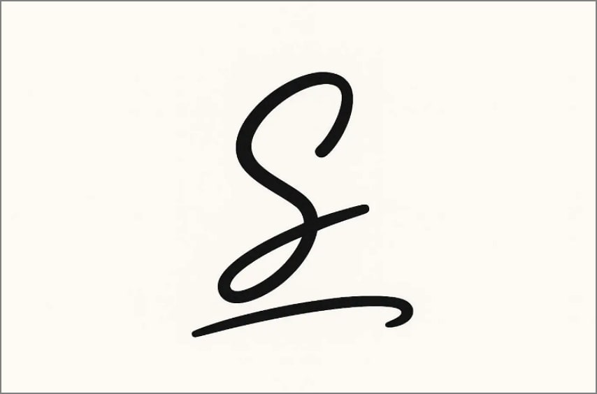 combined and underlined signature