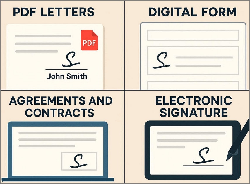combined and underlined signature