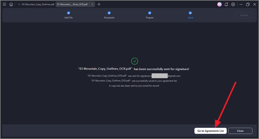 check document status for signing