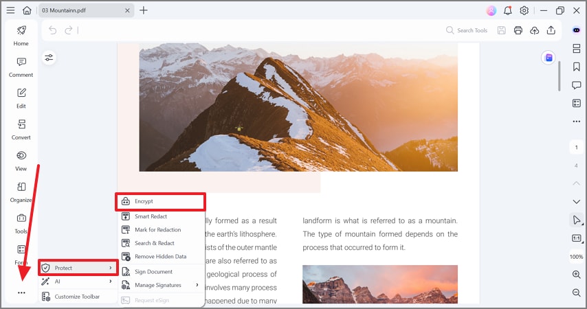 click protect and encrypt