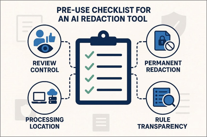 pre checks before ai redaction t