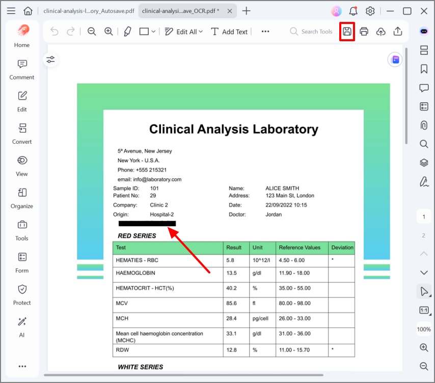 save the desired file to the device