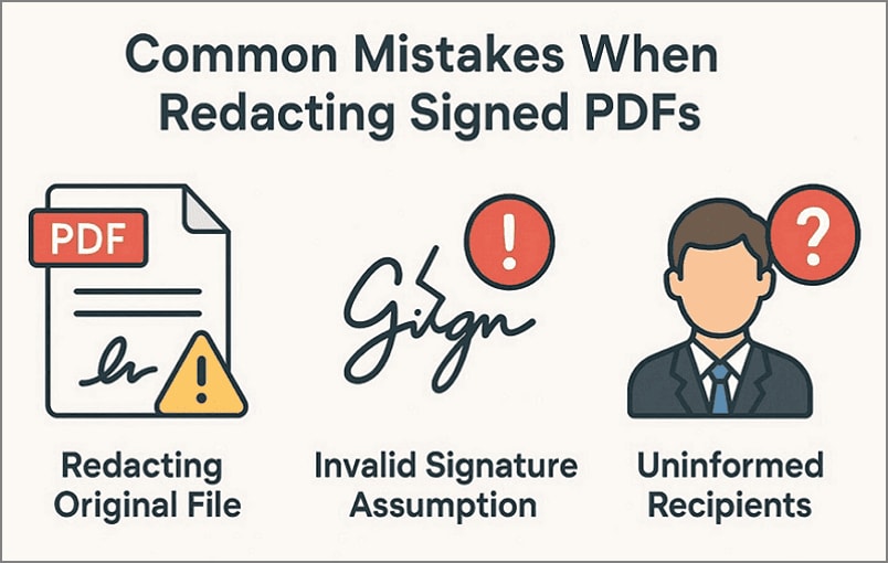 common mistakes to redact signed pdfs