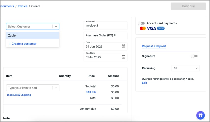 online invoicing and billing software