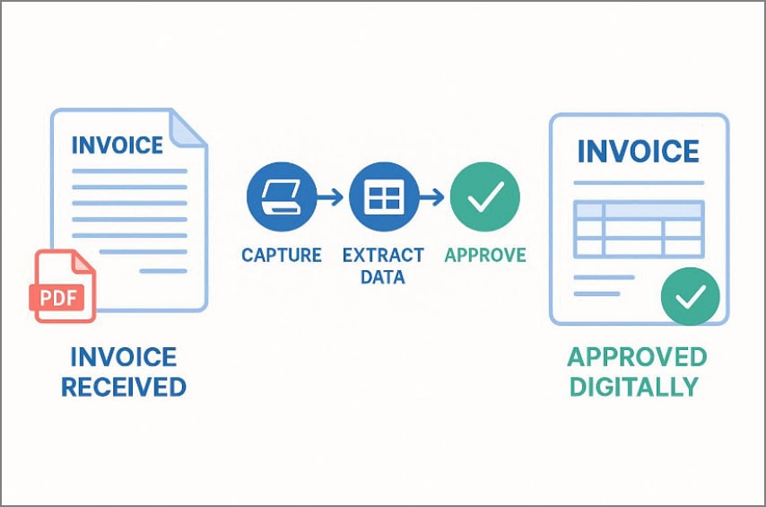 pdf invoices to digital workflow