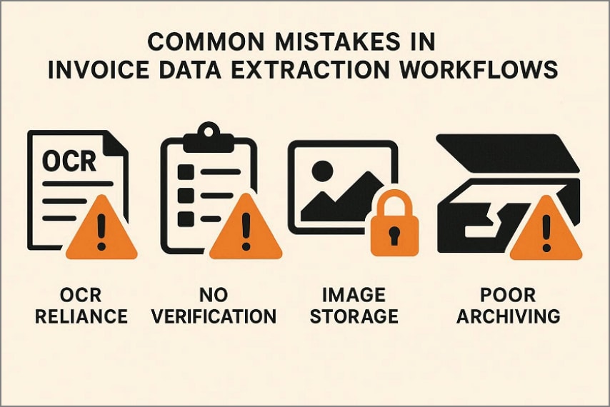 mistakes in invoice data extraction
