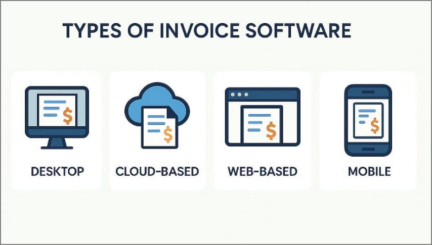 types of invoice software