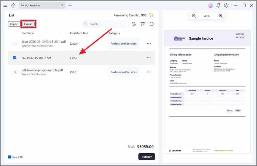 export the verified pdf to device