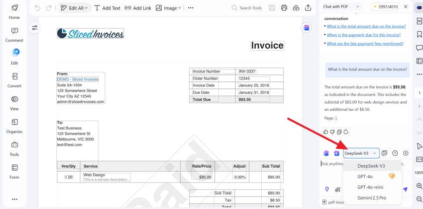 ai models in pdfelement