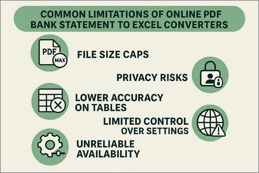 free online bank statement converter limitations