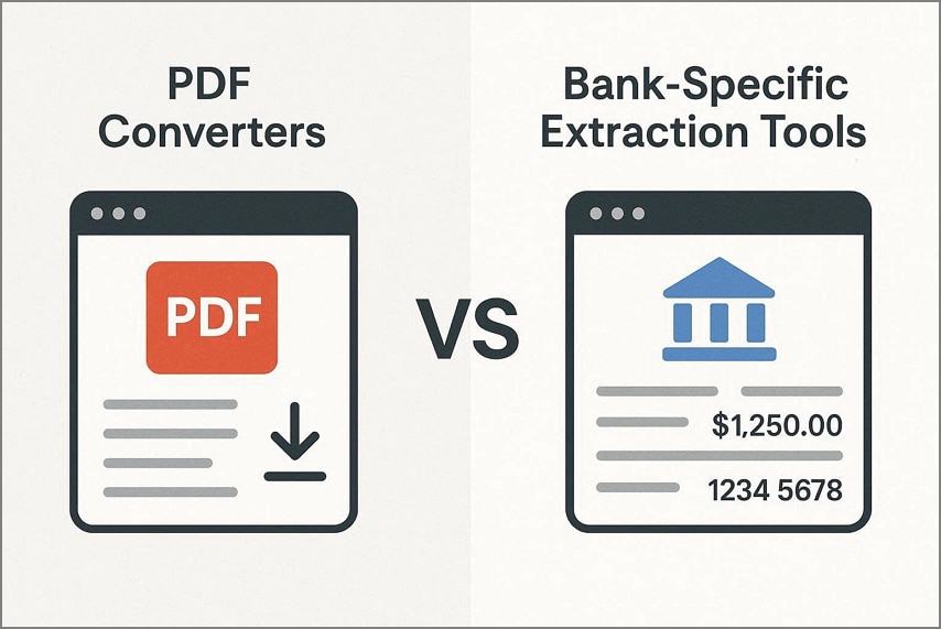 comparing pdf converters bank extraction tools