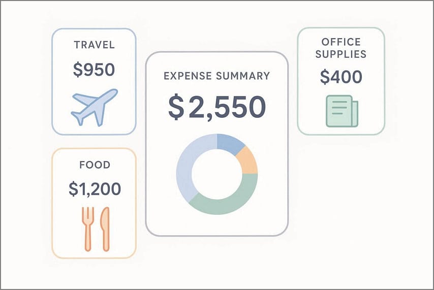 total expense summary creation