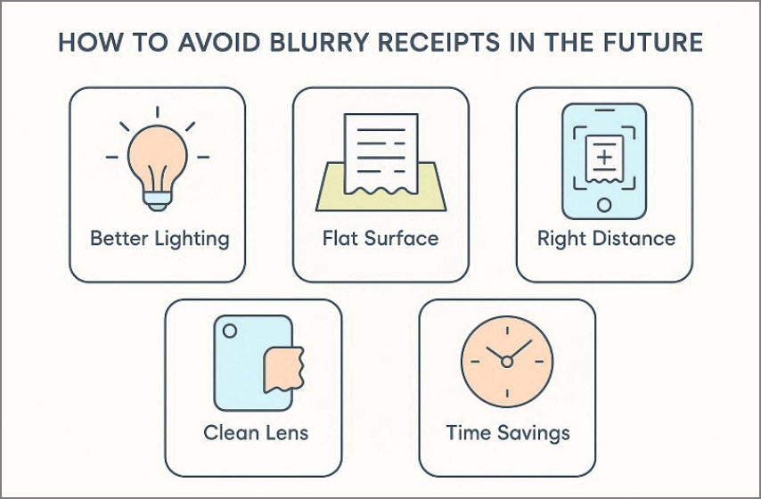 dicas para evitar recibos borrados