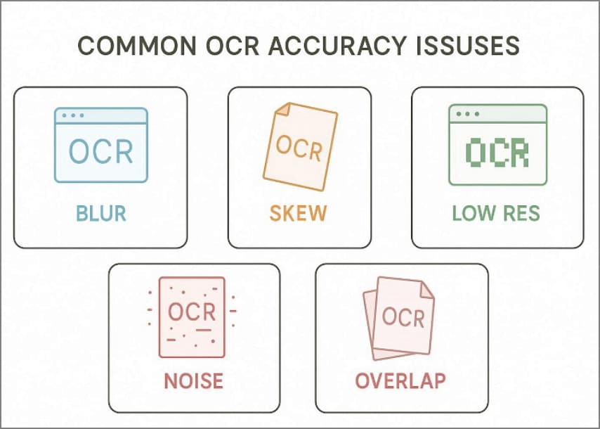 common ocr accuracy issues