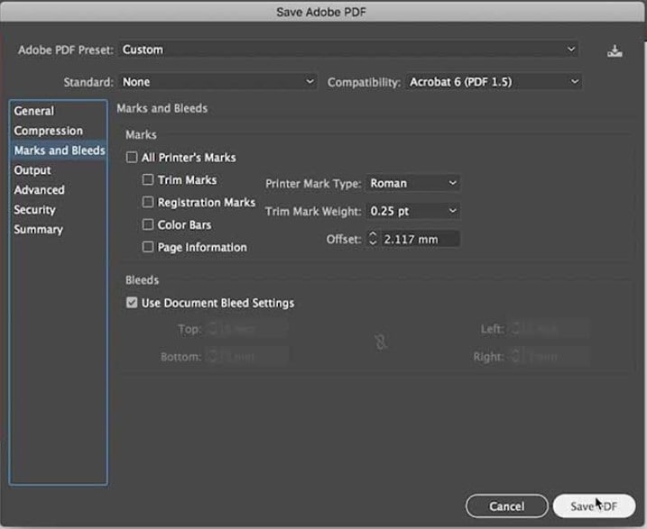 Adobe Illustrator Adobe PDF-Schnittstelle speichern