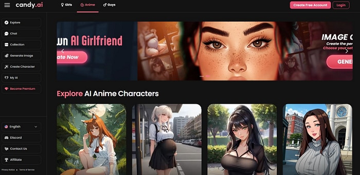 candy anime ai image generator