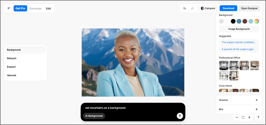 pixelcut enhances images through text
