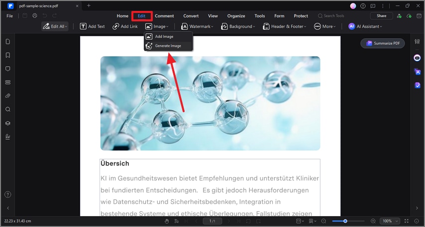 locate generate image tool