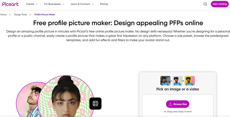 picsart ai profile picture generator