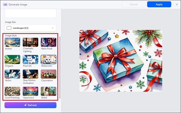 customize generated ai image